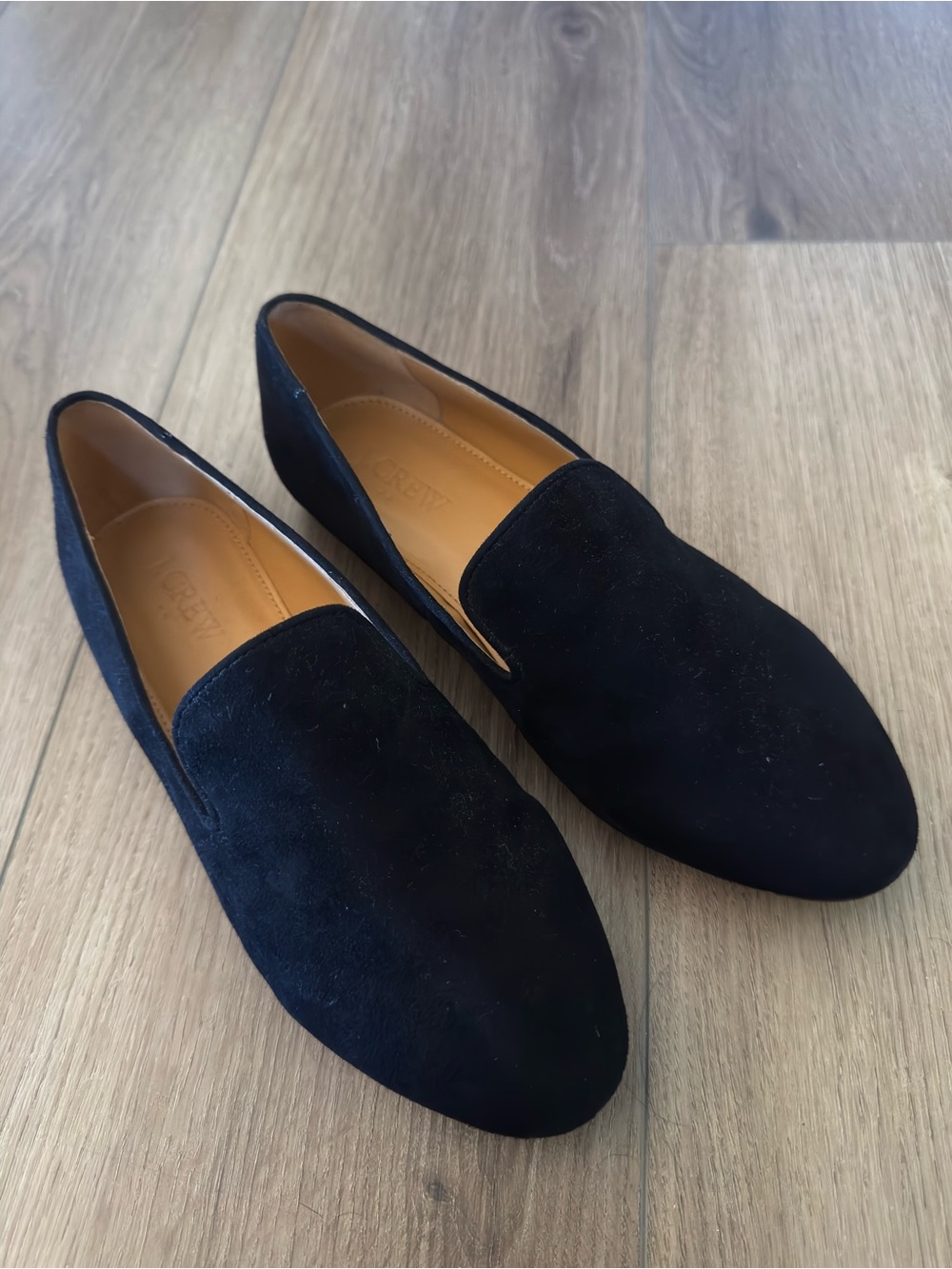 J.Crew Black Suede Flats – Size 6